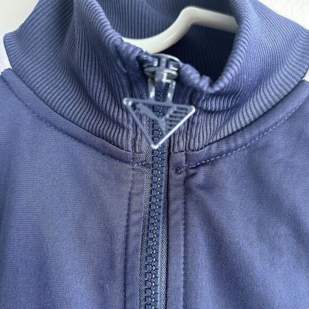 Puma Jacket Sweatshirt sport lifestyle Boys Youth Small Navy/White Zip Up‎ - Picture 3 of 5